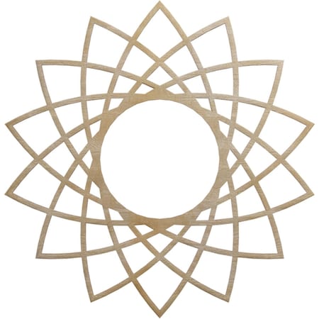 Ekena Millwork Eleanor Wood Fretwork Pierced Ceiling Medallion, Birch, 26"OD x 10"ID x 3/8"T CMWP26X26X0375EABI